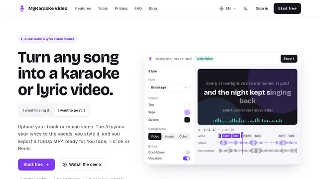 MyKaraoke Video