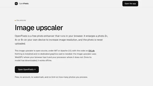OpenPixels (image upscaler)
